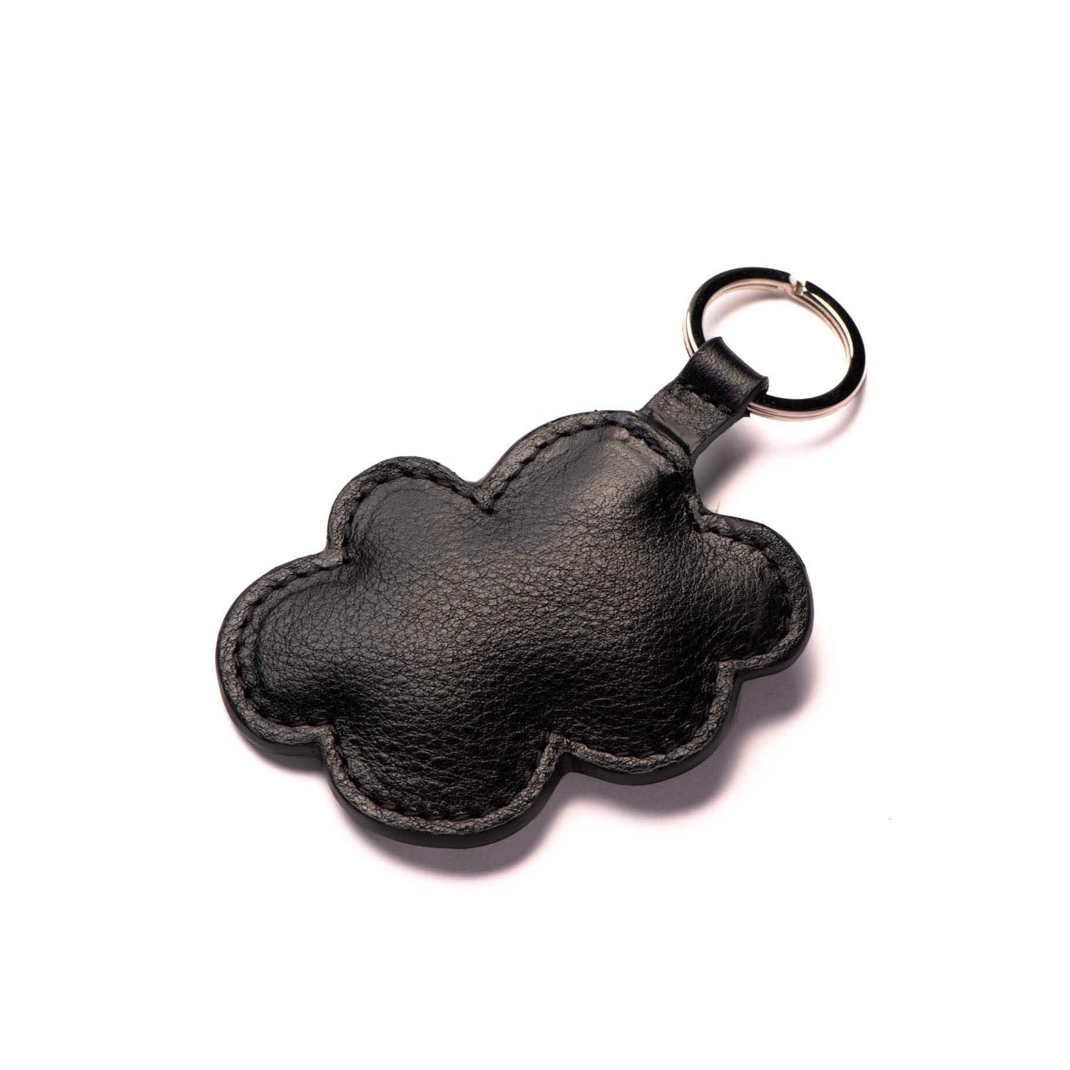 Porte-clé fantaisie en cuir fabriqué à Paris en petite série.Maroquinerie artisanale.