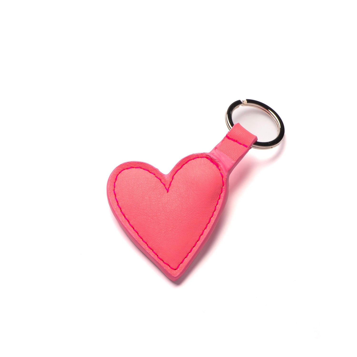 Porte-clé en cuir rose upcyclé. Coup de coeur. Petite maroquinerie fantaisie made in Paris. Cadeau parfait, option de personnalisation.