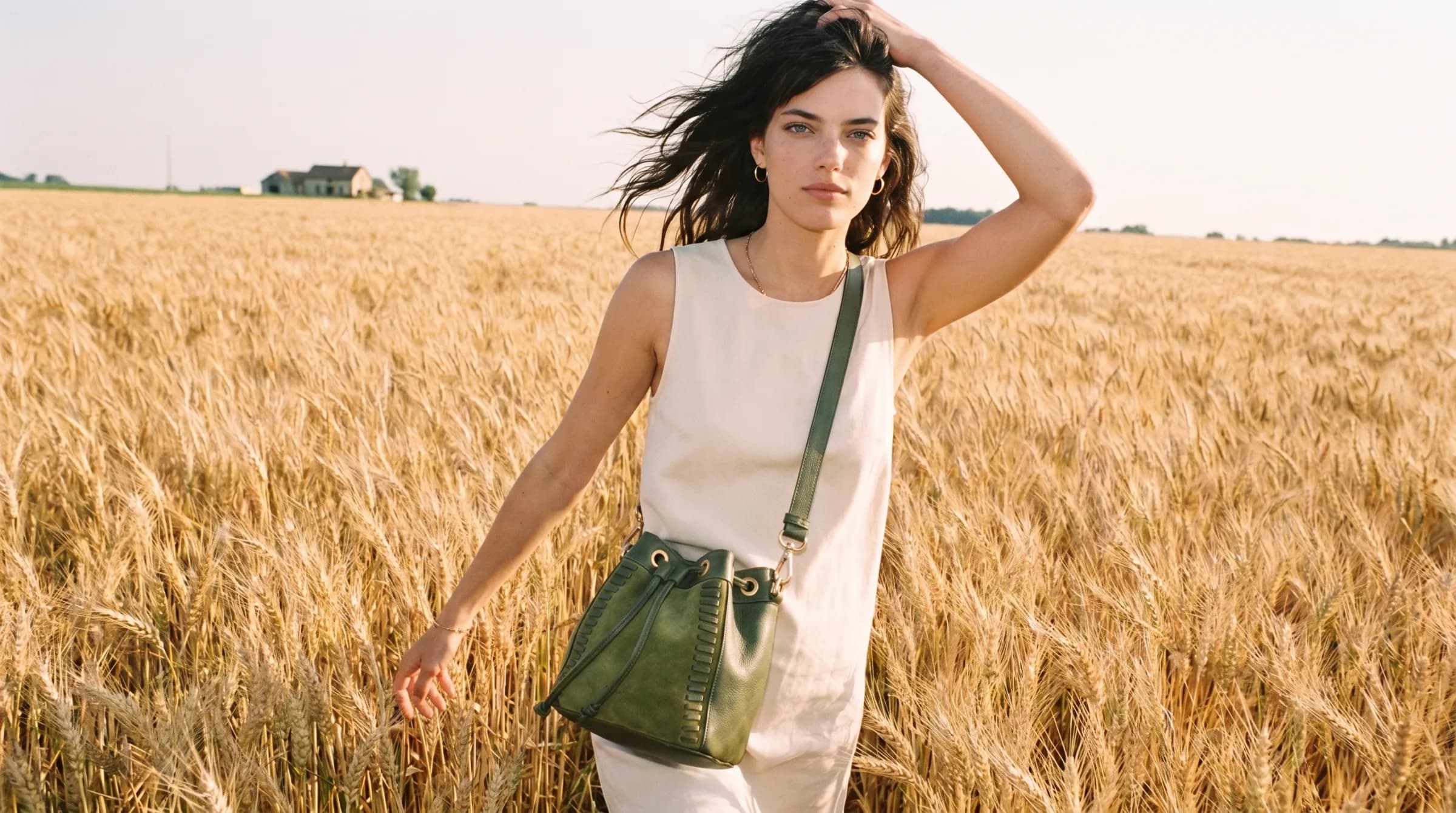 Sac seau Altaï en cuir