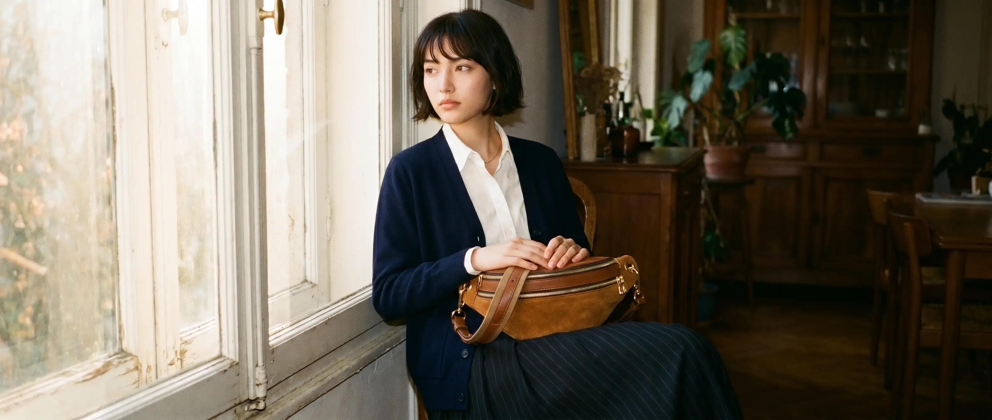 Suki Paris, atelier maroquinerie 17ᵉ — détail cuir tannage végétal, rue Labie Paris