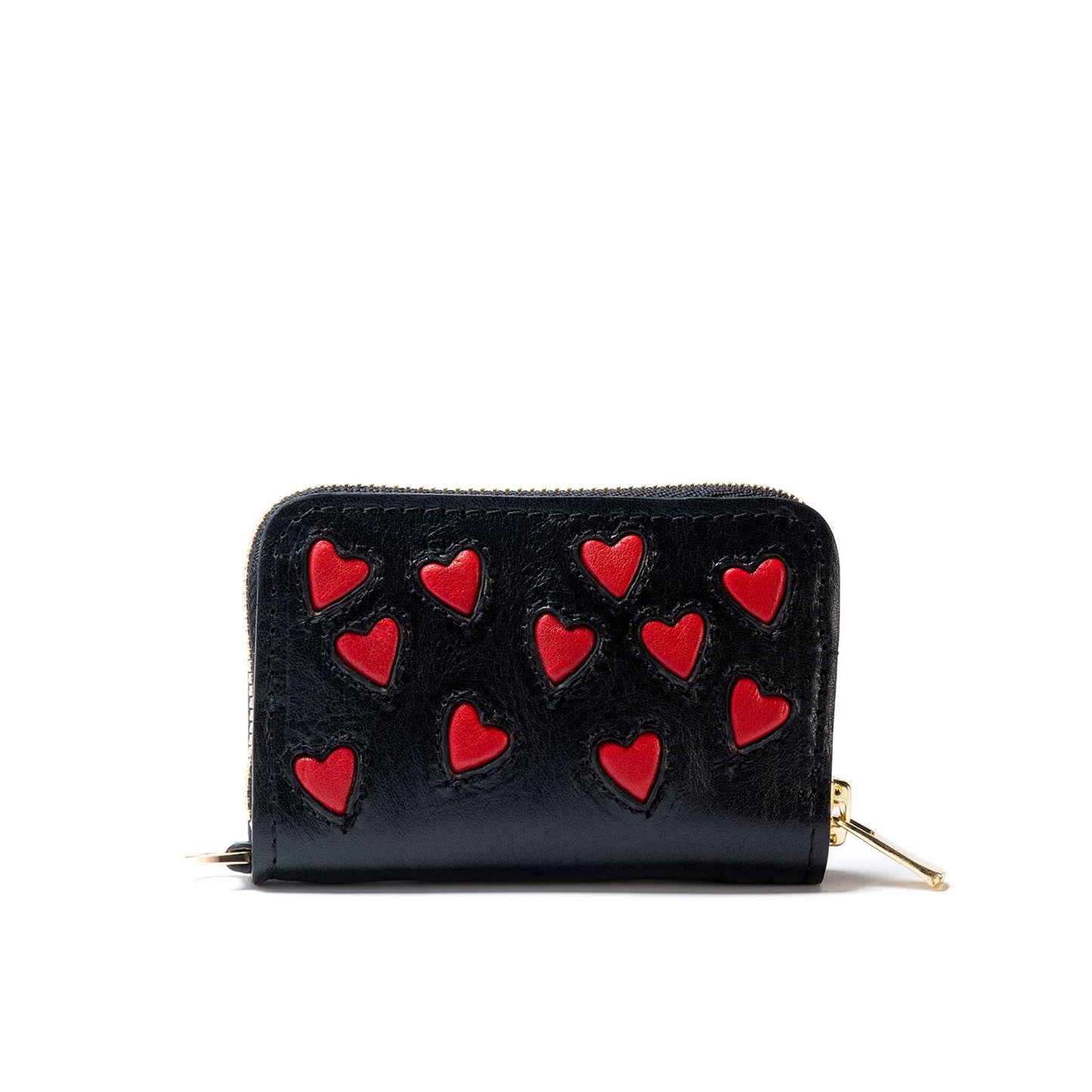 Maroquinerie artisanale fabriquée à Paris. Trousseau en cuir noir et sa grosse dose de coeur, signature Suki. Petite série. Savoir-faire et poésie. Slowfashion